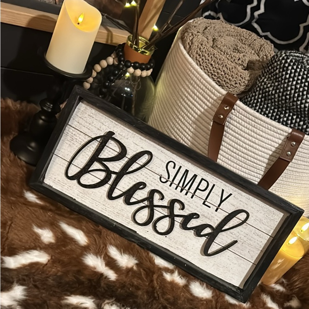 🖤Simply Blessed Wall Sign🖤 - Picture 2 of 6